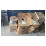 Seven boxes of Telephone Wire