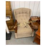 Lay-Z-Boy Rocking Recliner With Wood Arms
