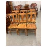 6 Oak Chairs
