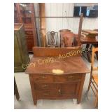 Antique Dresser With Towel Bar