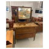 Antique Dresser With Mirror