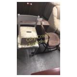 Antique Rocking Chair, White Chair, White Step