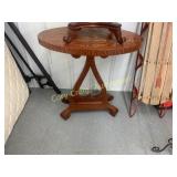 Walnut Oval Parlor Table
