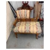 Eastlake Walnut Settee