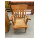 Oak Chair with Padded Seat