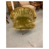 Retro Green Swivel Chair