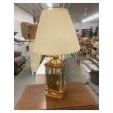 Retro Table Lamp With Glass Bottom