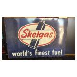 Single sided Skelgas metal sign 2ft by 3ft