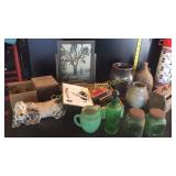 Old picture frame, old shot gun shells, Old