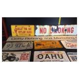 No smoking metal sign, Getty Refining and