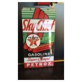 Old porcelain enamel 22 x 12 Sky Chief Texaco