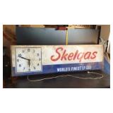 Skelgas Clock plugs into outlet lights up 15 by 50