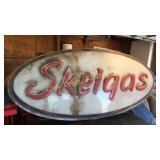 Lense  Skelgas sign 6ft wide 3 ft tall with