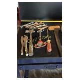 Tool carrying case with assorted tools