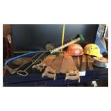 Hard hat helmeys, Saws Rain guage