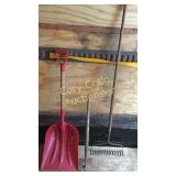 Rake, hoe and scoop
