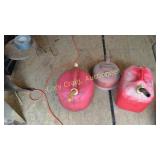 Three Gas cans