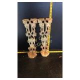 Two Cast Iron Patio Feet