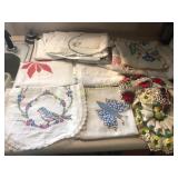Old embroidered linens