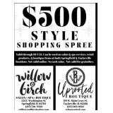 $500 Style Shopping Spree