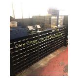 (4) Large Bolt Bins w/ some bolts, small bins,