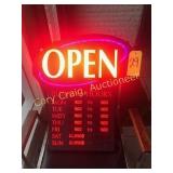 Open/Business Hour Sign