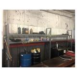 Assortment of 55 gallon barrels, some are empty an