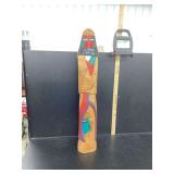 Signed Wooden Figural Sculpture