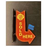 Cast Iron Golden Shell Motor Oil sold Here