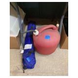 Fuel Can and Tent