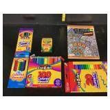 Color Pencils, Markers, Coloring Book