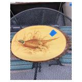 Pheasant print On Wood
