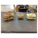 Assorted Metal Jewelry or Trinket Boxes