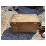 Wooden Storage Box with Hinged Lid
