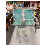 Patio Chairs and Table and Beach Chairs