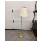 Adjustable Height Brass Finish Floor Lamp