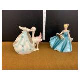 Figural Planter Assortment, Stork and Lady