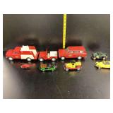 Tonka Fire Truck, jeep, Chief, delivery Trucks