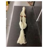 Macrame Plant Hanger with Beads