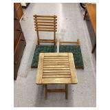 Wood Chair and Table