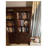 Cabinet with Book Case top 21” W x 16” D x 63” T