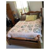 Queen Bed Complete NO QUILT