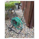 Rolling Garden Hose Reel with Hose