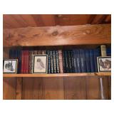 Collection of Hardcover Literary Classics and Framed Animal Prints