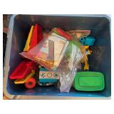 Assorted Plastic Toy Lot with Fisher-Price Components
