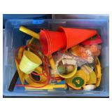 Assorted Plastic Outdoor Play Equipment and Game Components