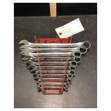 Craftsman Combination Wrench Set with Organizer Rack