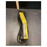 Yellow Handheld Corded Work Light with Integrated Hook