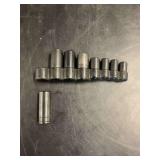 Socket Set with Organizer Rail 1/4” & 3/8”