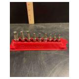 Snap-on Torx Bit Socket Set on Red Rail